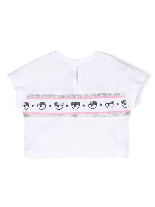 T shirt bambina crop Eyelike Chiara Ferragni Kids | 53A60310410099